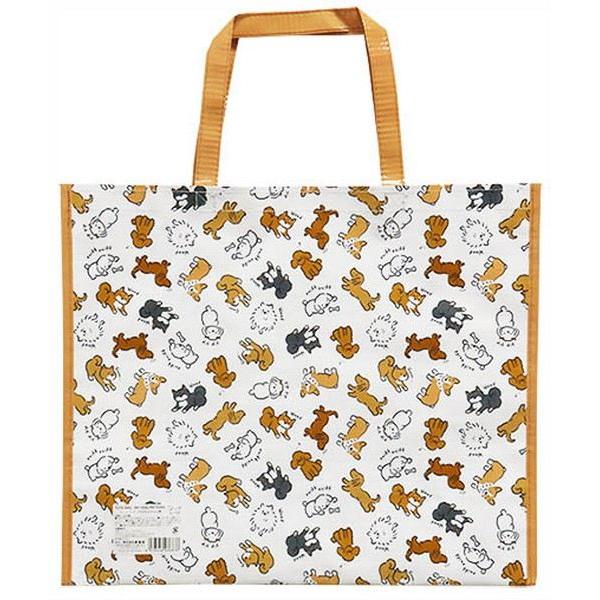 トートバッグ うちのわんちゃん柄 40×48×マチ20cm : 100円雑貨&日用品