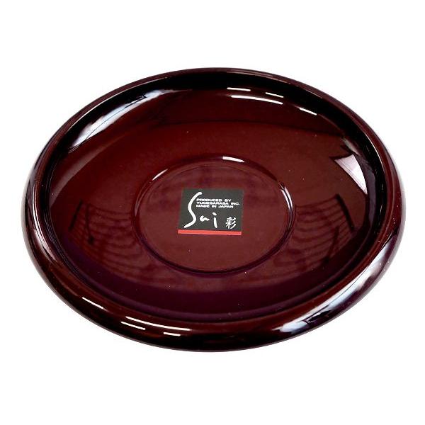 4.0丸茶托 彩 ［色指定不可］ (100円ショップ 100円均一 100均一 100均)