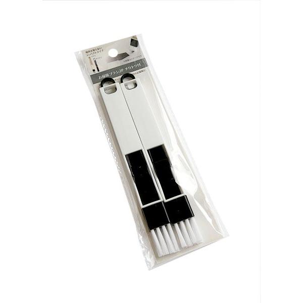お掃除ブラシ チリトリ付 2個入 (100円ショップ 100円均一 100均一 100均)