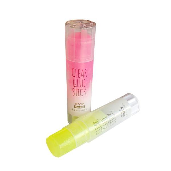 クリアカラースティックのり 10g 2本入 (100円ショップ 100円 クリアカラースティックのり 10g 2本入 (100円ショップ 100円