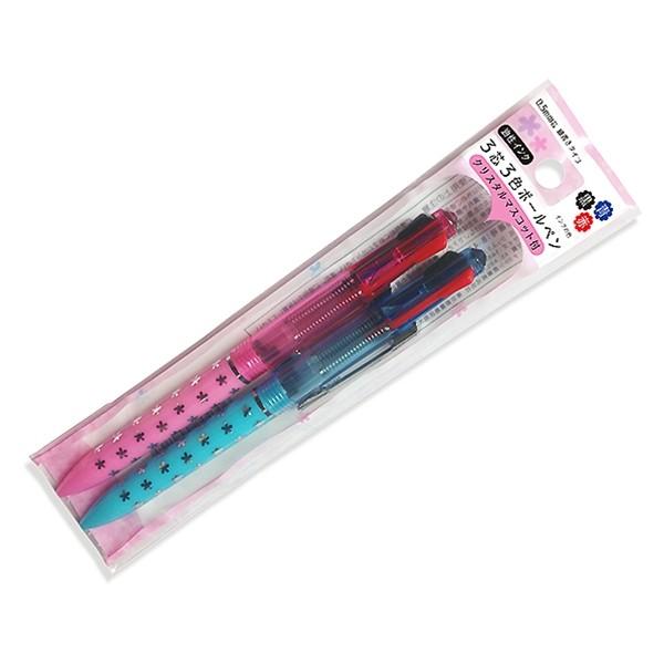 マスコット付３芯３色ボールペン ２個入 2nkt72507 100円雑貨 日用品卸 Bababa 通販 Yahoo ショッピング