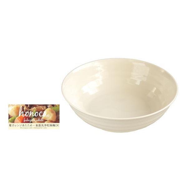 深皿 ほのか ポリプロピレン製 白 電子レンジ対応 直径18.9×高さ5.1cm