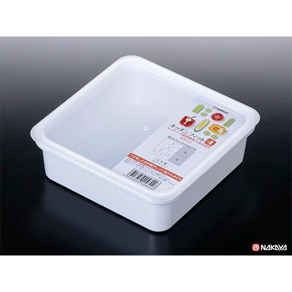 保存容器 キッチンフィット４ ホワイト 容量８００ｍｌ 2nky 100円雑貨 日用品卸 Bababa 通販 Yahoo ショッピング