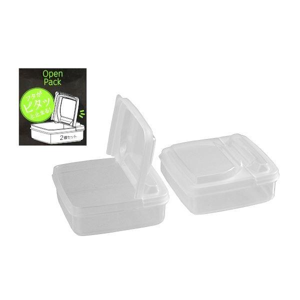 食品保存容器、2個入りです。開けたフタをピタッと固定することができます。フタを開けたまま中身を取り出せて便利です。フタと本体は取り外せます。薬味・お菓子・調味料など様々な使い方ができます。※電子レンジ・食器洗浄機・乾燥機 非対応※密封容器で...