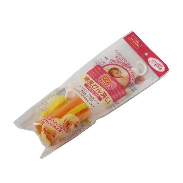 哺乳瓶洗い用スポンジセットです。哺乳瓶洗いと乳首洗いのスポンジのセットです。ソフトタイプのスポンジで、傷をつけずにしっかり汚れを落とします。ガラス製・プラスチック製どちらにも使用できます。乳首洗い用のスポンジで哺乳瓶の乳首の先やスミまできれ...