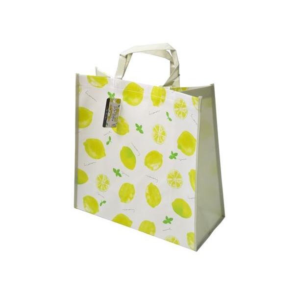 PPバッグ レモン柄 38×40×マチ18cm ［色指定不可］ (100円ショップ 100