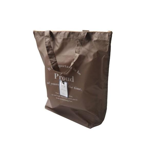 ファスナー付トートバッグ 45×40×マチ12.5cm ［色指定不可］ : 100円