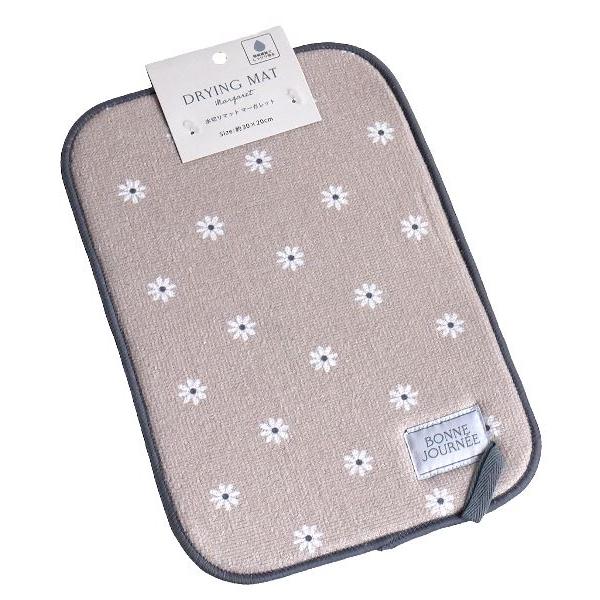 水切りマットです。洗った野菜やコップなどを置いて水切りできます。極細繊維でしっかり吸収します。ループ付きで壁に掛けて収納できます。※縫製品の為サイズの異なりや糸のほつれ等がございます※漂白剤・柔軟剤・煮沸消毒・乾燥機・アイロン 非対応※色の...