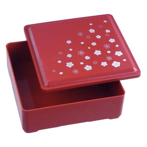 重箱 朱 13.5×13.5×高さ5.5cm : 100円雑貨&日用品卸-BABABA - 通販