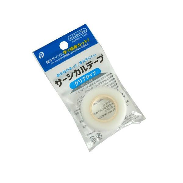 クリアサージカルテープ 1.2cm×長さ9m (100円ショップ 100円均一 100均一 100均)