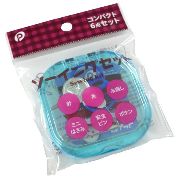 ソーイングセット コンパクト6点セット ［色指定不可］ (100円ショップ  