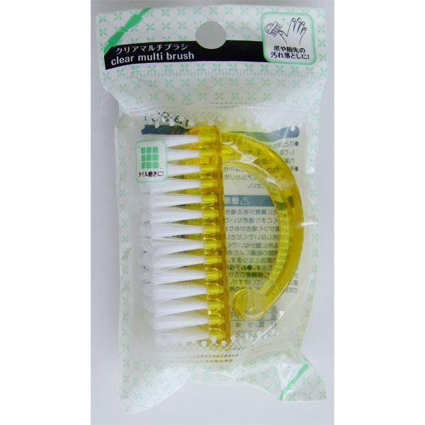 マルチブラシです。爪や指先の汚れ落としに便利なブラシです。衿や袖の汚れ落としやお風呂のタイル掃除にも使えます。※色の指定はできません●サイズ(約)・80×25×50mm●材質・本体:ポリスチレン ブラシ:ポリプロピレン●用途・ブラシ ネイル...