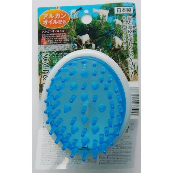 スカルプケアブラシです。アルガンオイル配合で頭皮を優しくしっかり洗うことができます。程よい刺激で気持ちいいです。●サイズ(約)・90×70×75mm●耐熱80度●材質・ハンドル:ポリプロピレン ブラシ:エラストマー樹脂●用途・スカルプケア ...