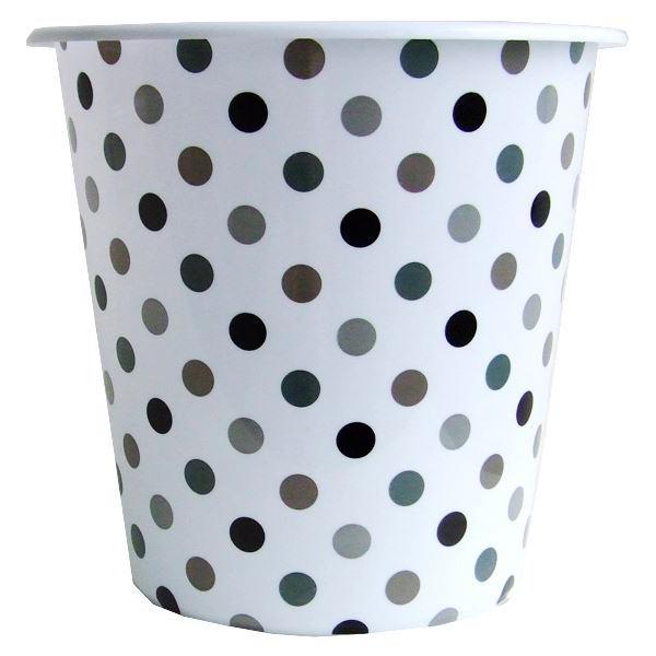 ゴミ箱 TRASH BASKET 水玉柄 直径22.7×高さ21.5cm ［色指定不可