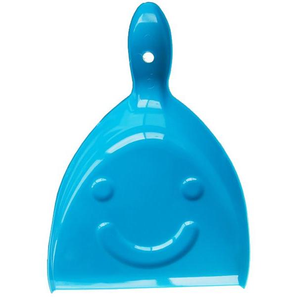 ちりとりです。ニコっと笑う顔がついたカラフルなちりとりです。別売りの「HPほうき カラフル 28.5cm」(JAN:4982790401235)と合わせてお使いいただけます。※色の指定はできません●サイズ(約)・200×305mm●材質・ポ...