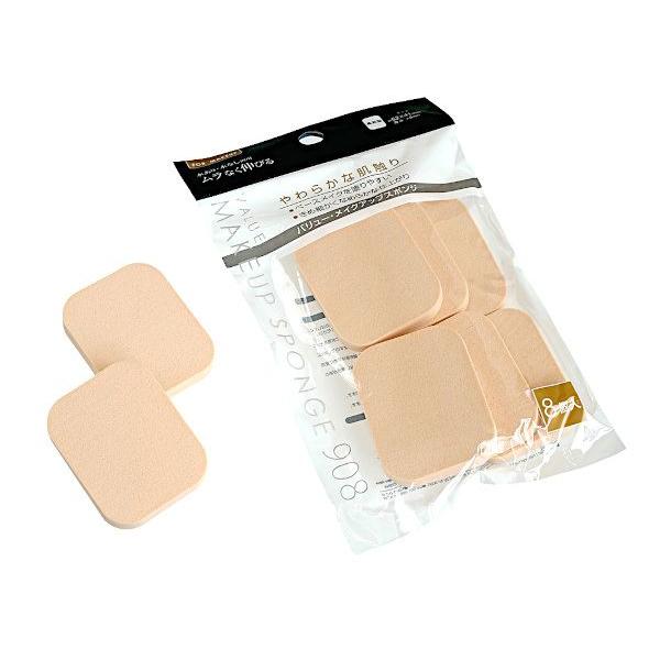 メイク用のスポンジパフです。乾使用・水使用ができる、両用タイプです。ソフトでなめらかな肌ざわりです。ファンデーションを塗る際にお使いいただけます。●1個のサイズ(約)・52×41×厚さ8mm●材質・天然ゴム スチレンブタジエンゴム(SBR)...