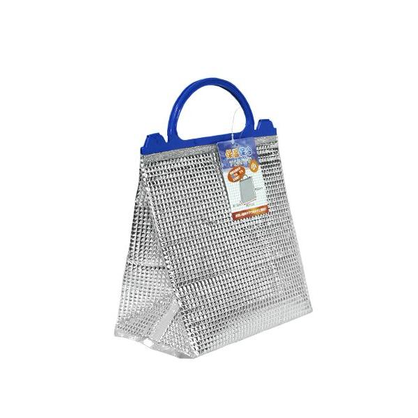 保温・保冷バッグです。プラスチック製のハンドル付きです。口にとめ具が付いておりしっかり閉じられます。お買い物やアウトドア等、さまざまなシーンでお使いいただけます。※完全密閉・防水加工品ではございません※アイロン・洗濯 非対応※縫製品の為サイ...
