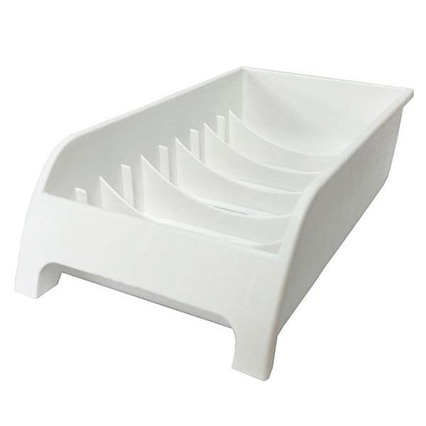 お椀・小袋スタンドです。お椀や小袋を立てて収納できます。底メッシュで水切りができます。お椀やレトルト食品等を並べてスッキリ収納できます。※電子レンジ・冷凍庫・食器洗い乾燥機・食器乾燥機 非対応●サイズ(約)・142×260×高さ70mm●色...