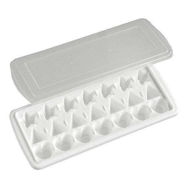 製氷皿です。星型・ハート型・三角型3種類の氷が作れます。一度に21個の氷が作れます。フタ付きでニオイが氷に移りにくいです。同じシリーズの製氷皿を積み重ねることができます。※電子レンジ・直火・グリル・オーブン・自動食器洗浄機・食器乾燥機 非対...