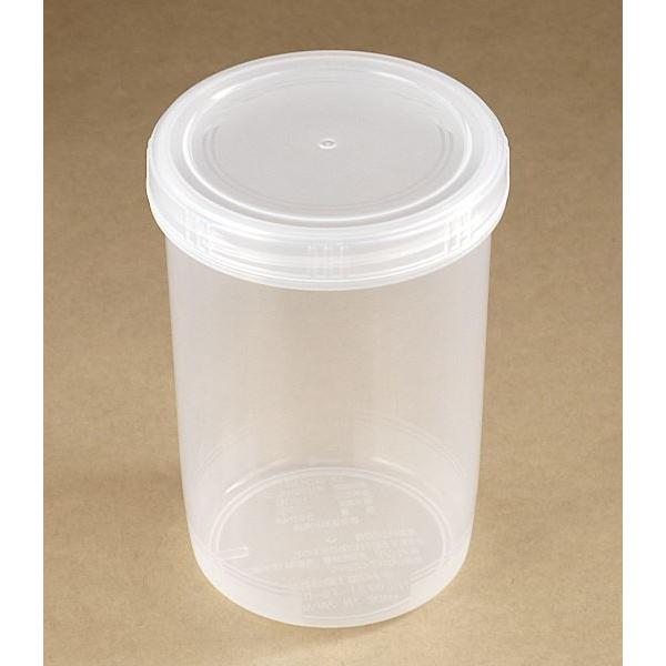 100円雑貨&amp;日用品卸BABABA 保存容器 丸型（ロング） 550ml クリア 目盛付｜Yahoo!ショッピング