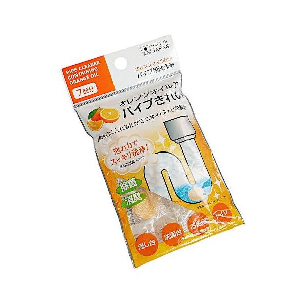 パイプ用洗浄剤、7個入りです。排水口に入れるだけ、泡の力でスッキリ洗浄します。ニオイ・ヌメリをスッキリ解消します。●1個のサイズ(約)・直径20mm●正味量・4g×7錠●液性・弱アルカリ性●成分・安定化剤(硫酸ナトリウム) 発泡剤(炭酸塩、...