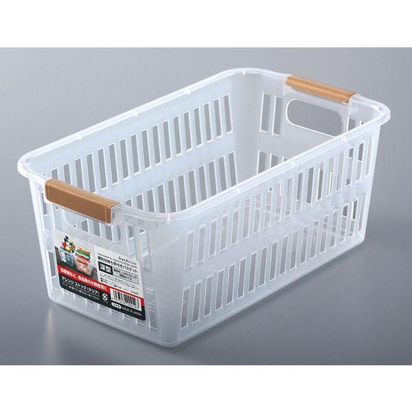 収納バスケット アレンジ ストック 深型タイプ クリア 17.5×30×高さ