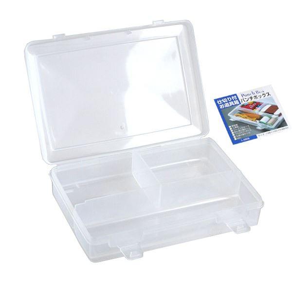 収納ケースです。プラスチック製の収納ケースです。クリアボディで中身が分かりやすいです。3つに仕切られ、裁縫道具や工具等の保管に便利です。●サイズ(約)・199×142×高さ42mm●耐熱100度/耐冷-20度●材質・ポリプロピレン●用途・収...