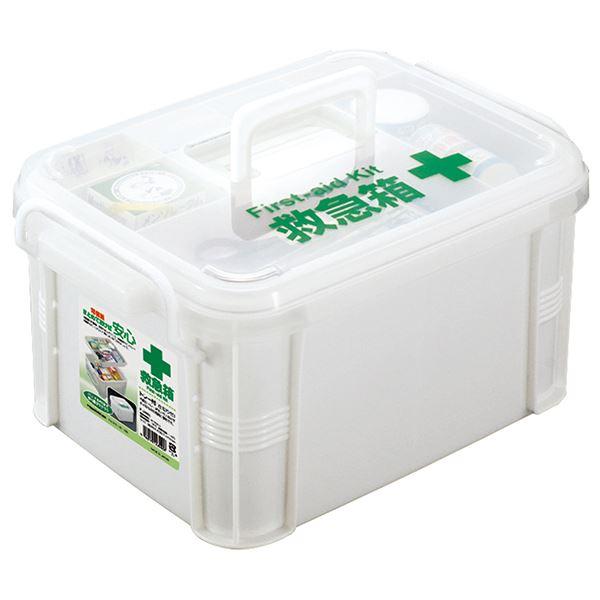 他サイト： 救急箱 トレイ付 24×33.7×高さ19.2cmの商品画像