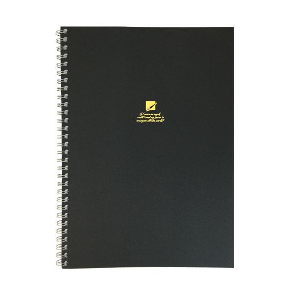 ｗリングノート ｂ５サイズ ５ｍｍ方眼罫 黒 ７０枚 ｈｓ 2snn726 100円雑貨 日用品卸 Bababa 通販 Yahoo ショッピング