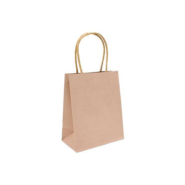 新品 クラフトペーパーバッグ M 紙袋 ギフトバッグ ラッピング袋 ショッパー ペーパーバッグ クラフトカラー 15×12×マチ7cm 3枚入 ［色指定不可