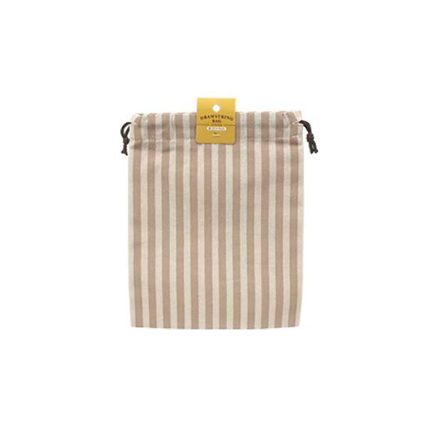 キンチャク ストライプ柄 23×18cm ［色柄指定不可］ (100円ショップ