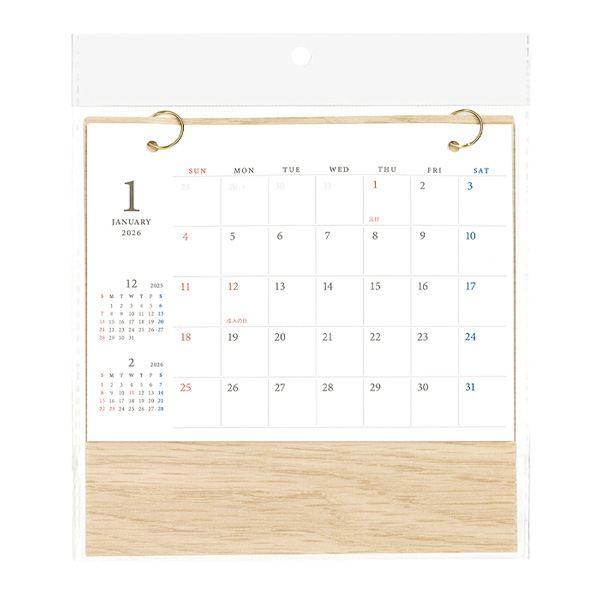 卓上カレンダーです。1ケ月の予定が分かりやすいシンプルなカレンダーです。日曜日始まりです。毎日の予定を書き込んで管理できます。※法改正にともない祝日・休日・行事などが一部変更になる場合がございます※シワや折れ目がつく場合が有り、破れや印刷不...