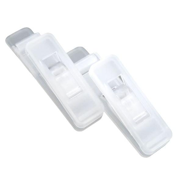 スイングクリップ、2個入りです。洗面戸棚などに貼って取り付けられます。奥行約5cm以上の戸棚などの下面に使用可能です。洗顔フォームなど、洗面小物の収納に便利です。●1個のサイズ(約)・19×28×高さ86mm●1個の耐荷重(約)・100g●...