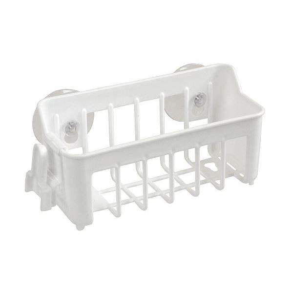 スポンジラックです。吸盤が底にも取り付けられ、平置き・壁掛けどちらでも使えます。コンパクトな洗剤がすっぽり入るスリムな形状です。牛乳パックやペットボトルの乾燥に便利なフック付きです。※取り付ける面によっては使用できない場合がございます●サイ...