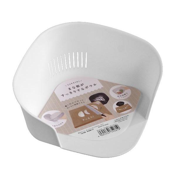 まな板すっきりボウルです。まな板に敷くことでサッとボウルに移動できます。水切り穴付きです。食材の移動も楽チンです。※色の指定はできません●サイズ(約)・145×145×高さ70mm●耐熱140度/耐冷-20度●原料樹脂・ポリプロピレン●用途...