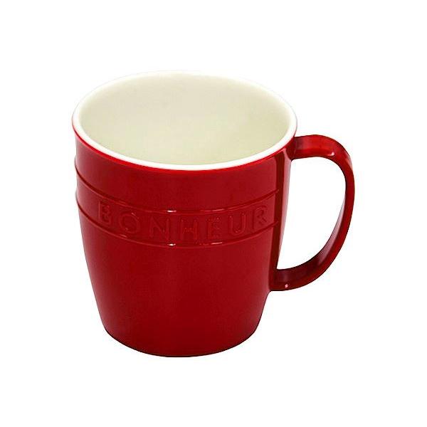 マグカップ ボヌール ポリプロピレン製 レッド 容量300ml (100円 
