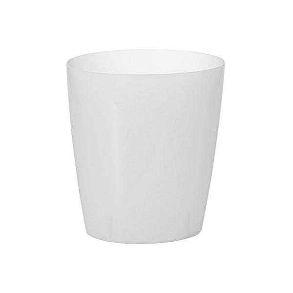 ゴミ箱です。シンプルでスタイリッシュな楕円形のゴミ箱です。リビングや浴室等に置いてお使いください。●サイズ(約)・205×155×高さ230mm●容量(約)・4.3L●色・ホワイト●耐熱120度●材質・ポリプロピレン●用途・ゴミ箱 ダストボ...