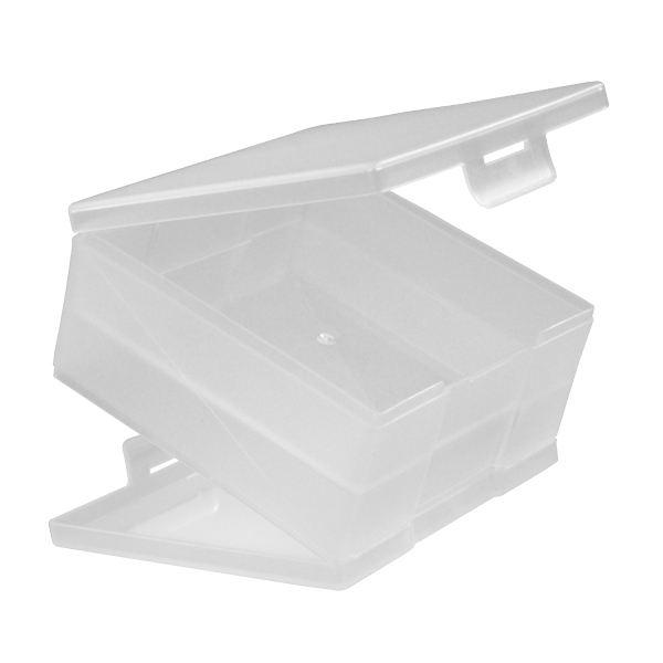 ふせんボックス 両面タイプ クリア 8.5×8.8×高さ4.4cm (100円ショップ 100円均一 100均一 100均)