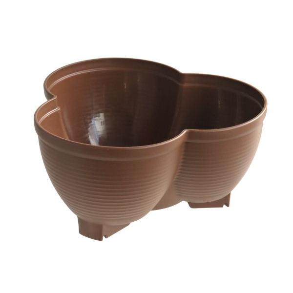 植木鉢です。同じ商品を積み重ねて使用できます。重ねて溝にはめるだけ簡単に連結できます。観葉植物やお花の寄せ植えを立体的に演出できます。※連結は3段までにしてください●サイズ(約)・238×238×高さ130mm(※当社計測サイズ・265×2...