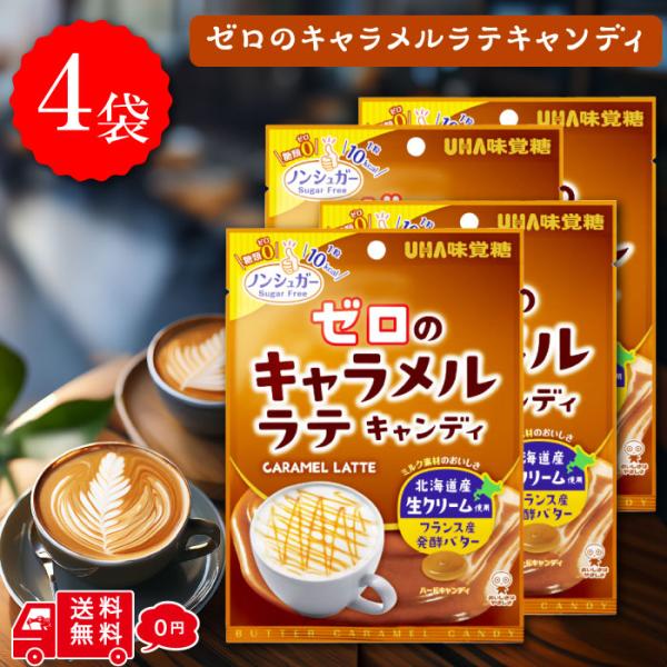 ゼロのキャラメルラテキャンディ ノンシュガー カロリーオフ●ゼロのキャラメルラテキャンディ　ノンシュガーなのに　まるで本物のキャラメルラテのようなおいしさ〇ノンシュガーでカロリー35％オフ　毎日食べ続けられるように、カロリーを35％オフにし...