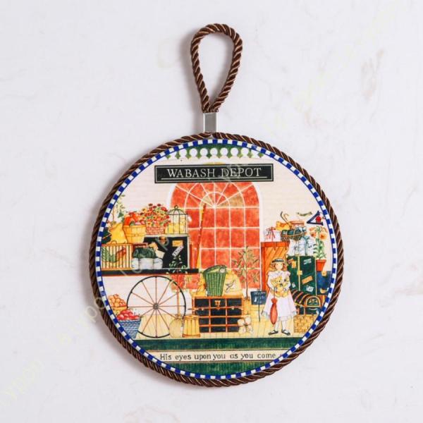 商品の説明 材質：セラミック、コルク。 サイズ：コースター=直径17cm。A=コースター1個。B=コースター6個+収納ボックス。具体的な図案は商品画像説明をご覧ください。   1.セラミックで作られたコースターのトップ、吸水のスピードも速い...