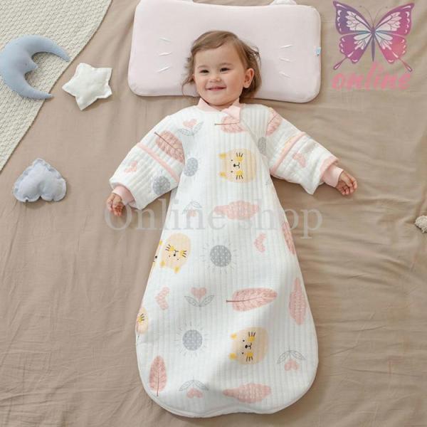 ■ 品名：赤ちゃん寝袋■ 素材：コットン■ カラー：全9色■ サイズ：80-110スリーパー ガーゼ メッシュ 赤ちゃん ハンスパンプキン 夏用クールスリーパー ジッパー型 ベビー キッズ ガーゼ スリーパー 綿 コットン 出産祝い オール...