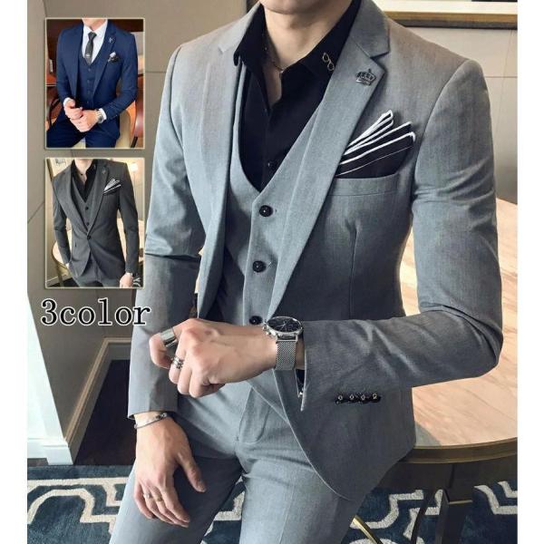 商品詳細 素材  ポリエステル、コットン 商品情報  【お洒落でスタイリッシュなスーツセットアップ】 オフィスでもフォーマル感があり、お洒落で仕事のできるワンランク上のビジネスマンを演出いたします。 きっちり感があり会議や在宅でのテレワーク...