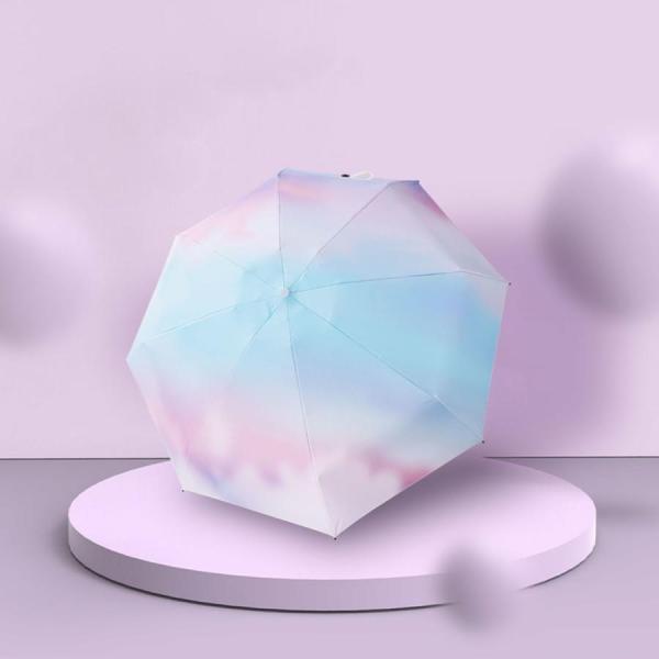 商品名:日傘 折りたたみ 軽量 晴雨兼用 完全遮光 遮熱 8本骨 UVカット 携帯便利 虹 パステル グラデーション プレゼント ギフト 母の日                            商品説明: 折りたたみ傘 晴雨傘 レディ...