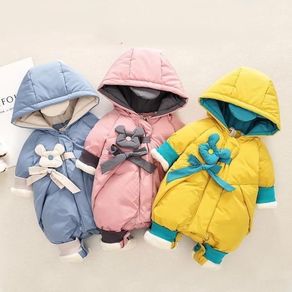 ■ 品名：ベビーダウンコート■ 素材：ポリエステル ■ 充填物：ダウン■ カラー：全3色■ サイズ：66-100■ 季節：秋/冬検索ワード：ベビー ロンパース 子どもダウンコート カバーオール ジャンプスーツ フード付き 防寒アウター ダウ...