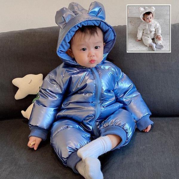 ■ 品名：ベビー用ダウンコート ■ 表地：ポリエステル■ 充填物：ダウン■ 裏地：ポリエステル■ カラー：全2色■ サイズ：66-80検索ワード：ベビー ロンパース 子どもダウンコート カバーオール ジャンプスーツ フード付き 防寒アウター...