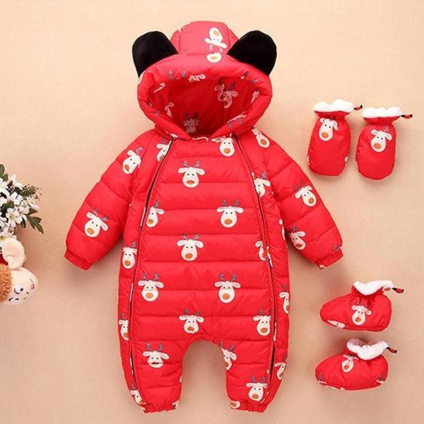 【品名】:ベビー用ダウンコート【素材】:ポリエステル【充填物】:ダウン80％【カラー】：全4色【サイズ】：70〜100関連キーワード：ベビー ロンパース 子どもダウンコート カバーオール ジャンプスーツ フード付き 防寒アウター ダウンジャ...