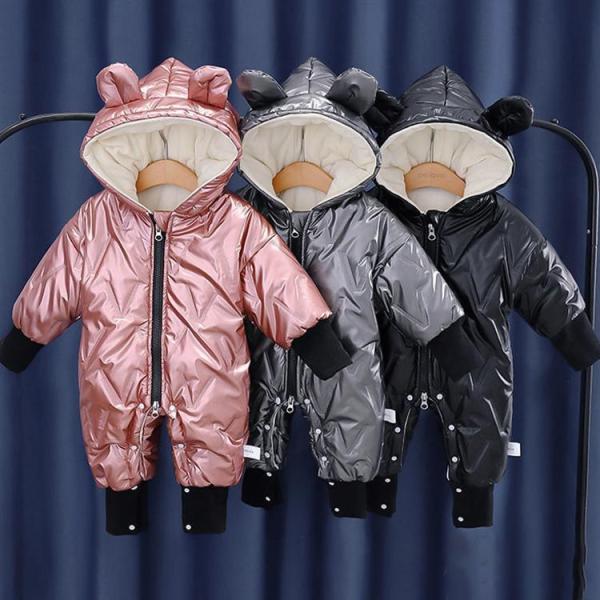 ■ 品名：ベビー用中綿コート■ 表地：ポリエステル■ 充填物：コットン■ 裏地：ベルボア■ カラー：全3色■ サイズ：66-90 検索ワード：ベビー ロンパース 子どもダウンコート カバーオール ジャンプスーツ フード付き 防寒アウター ダ...