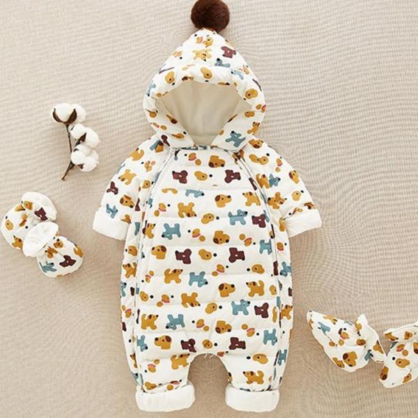 【品名】:ベビー用ダウンコート【素材】:ダウン90％【充填物】:コットン【サイズ】：66〜100関連キーワード：ベビー ロンパース 子どもダウンコート カバーオール ジャンプスーツ フード付き 防寒アウター ダウンジャケット 秋春冬服 男の...