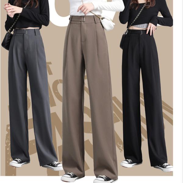 タックワイドパンツ フレアパンツ ワイドパンツ レディース ガウチョ